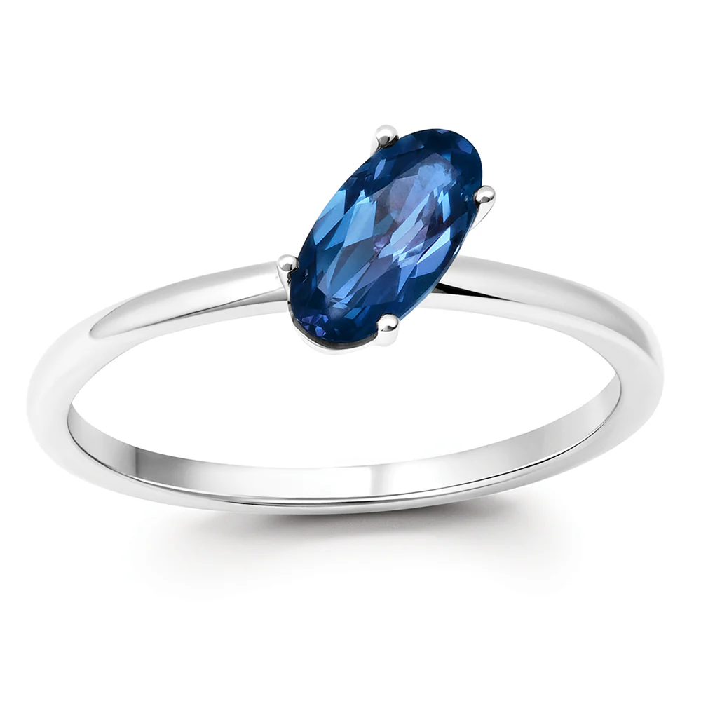 Alexandrite Stackable Solitaire Ring