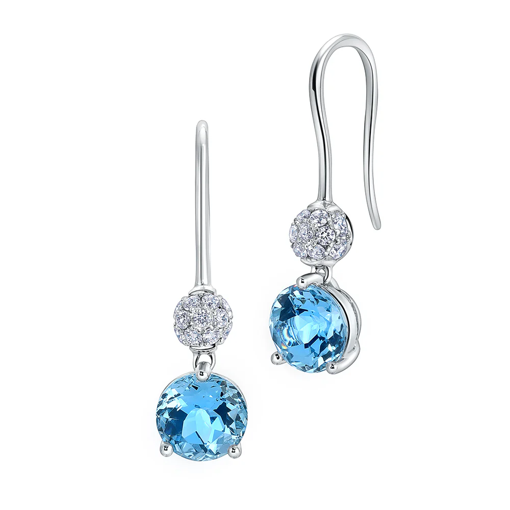 Aqua Blue Spinel Earrings??
