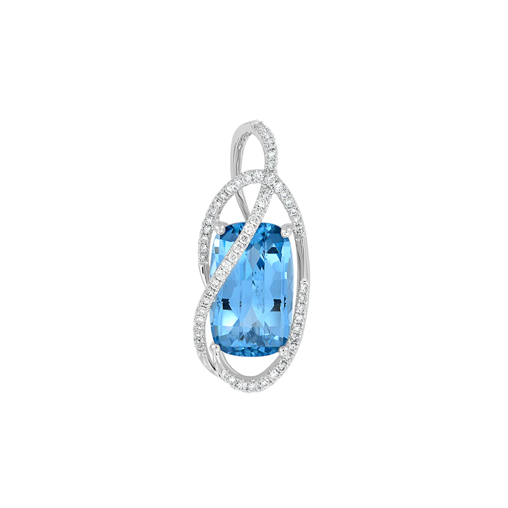 Aqua Blue Spinel Pendant