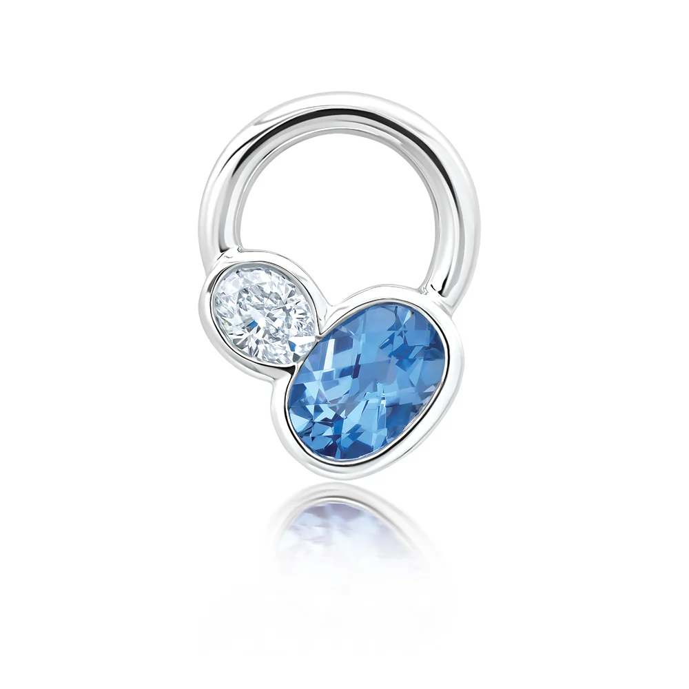 Aqua Blue Spinel Pendant