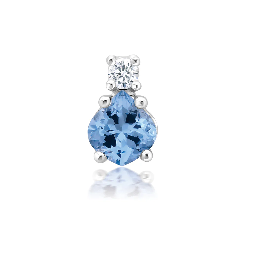 Aqua Blue Spinel Pendant