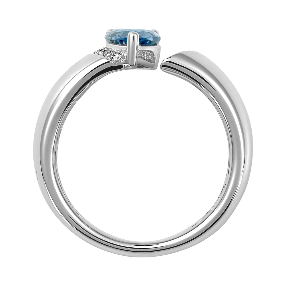 Aqua Blue Spinel Ring - Image 2