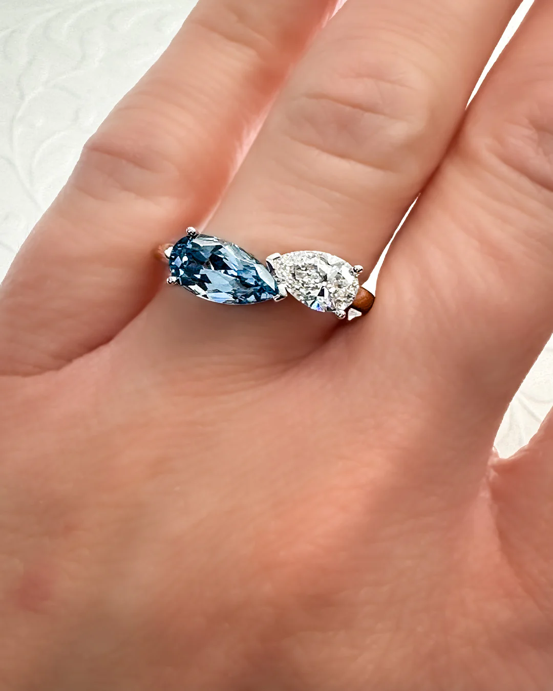 Aqua Blue Spinel Ring - Image 2