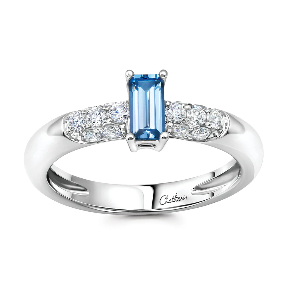 Aqua Blue Spinel Ring