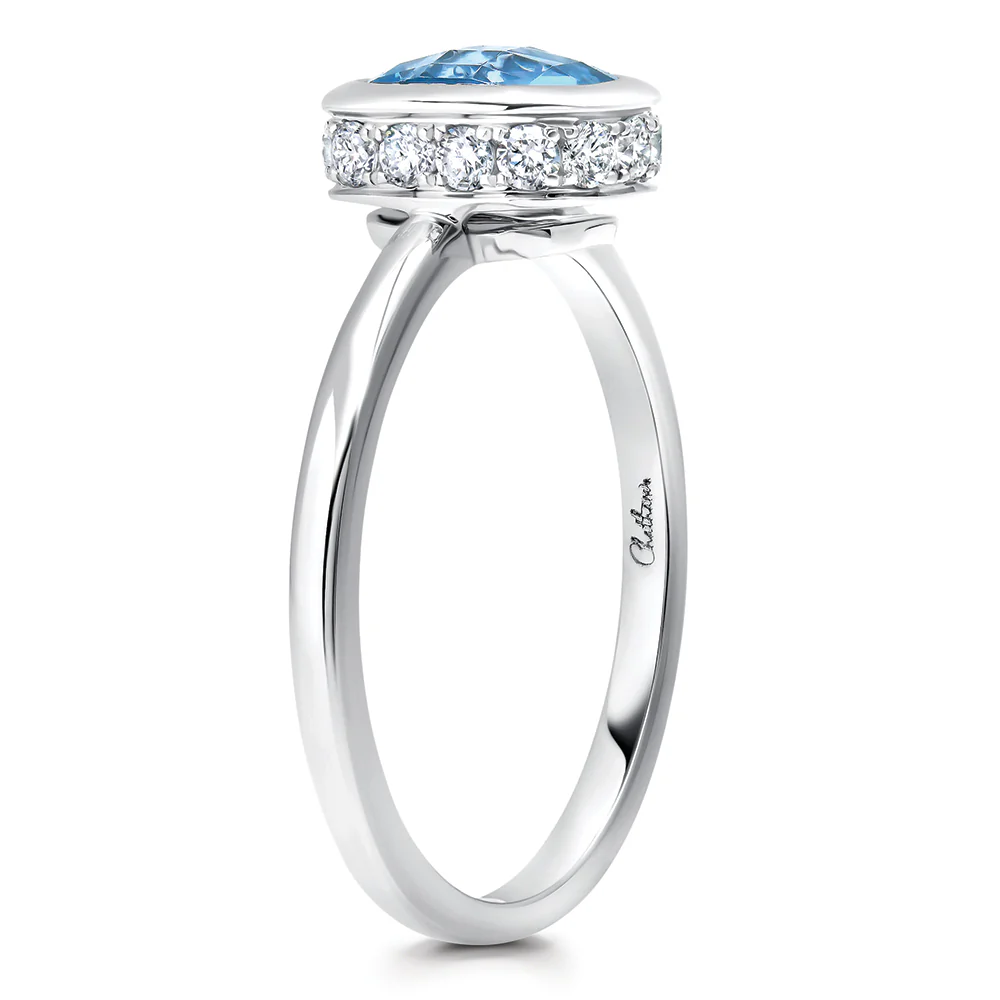 Aqua Blue Spinel Ring - Image 2