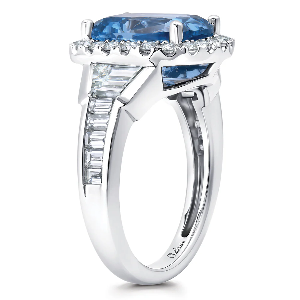 Aqua Blue Spinel Ring - Image 2