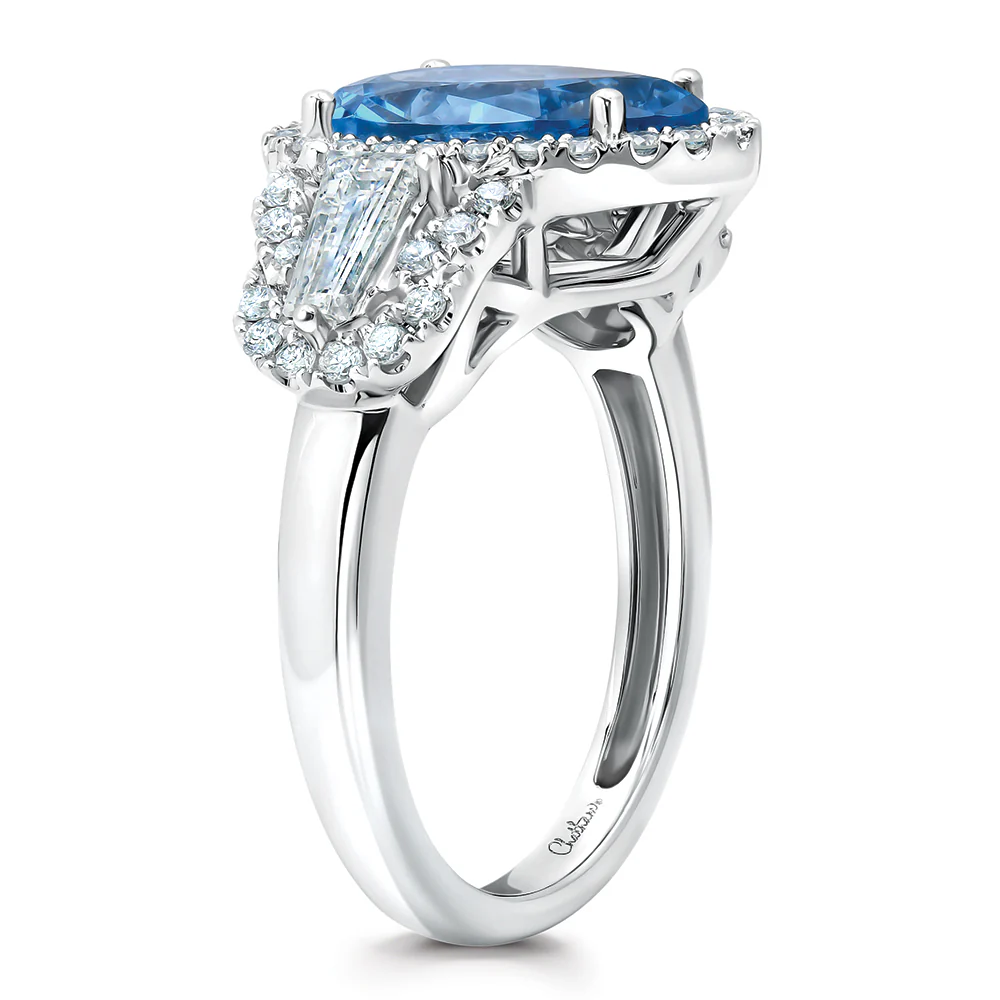 Aqua Blue Spinel Ring - Image 2