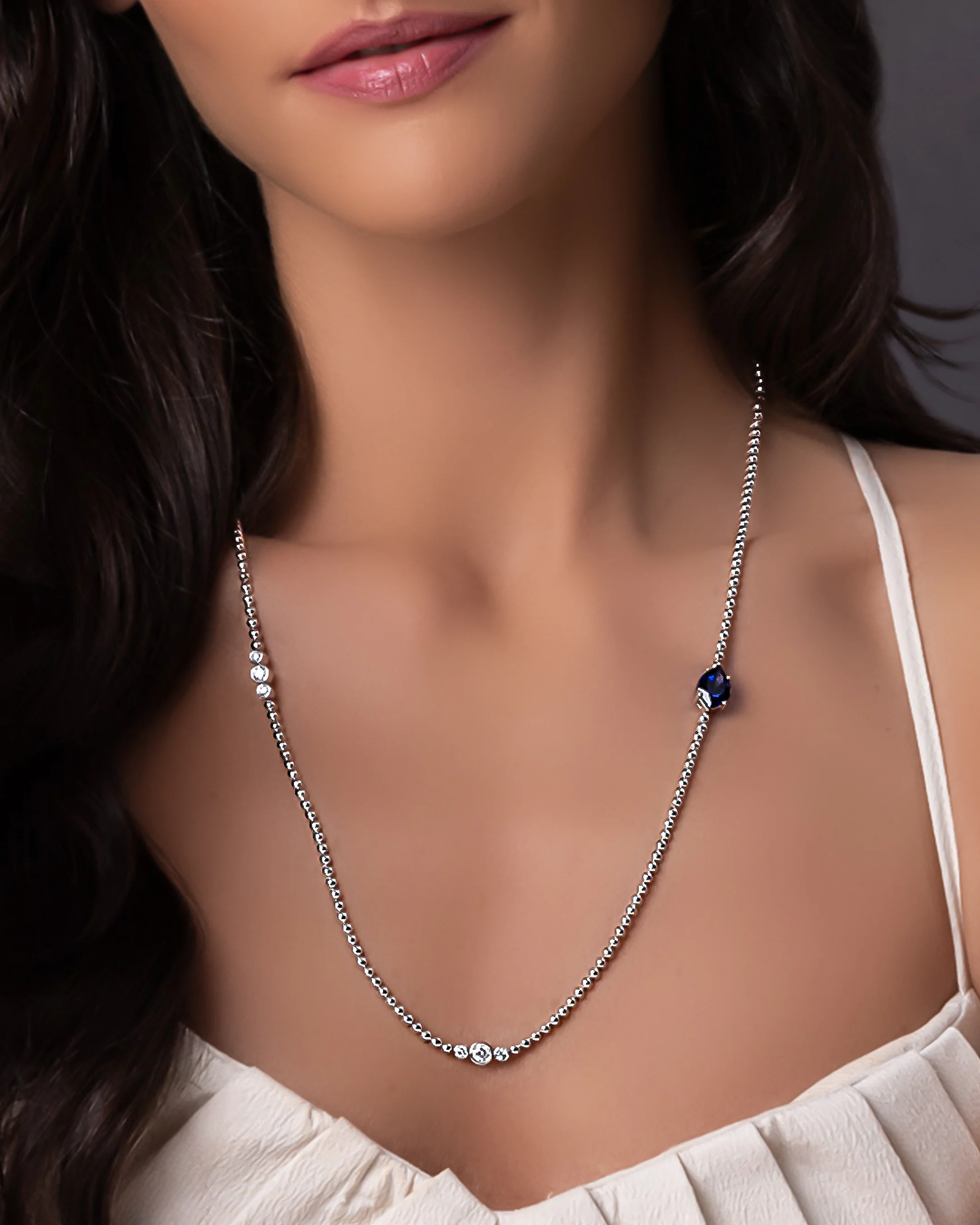 Blue Sapphire Necklace - Image 2