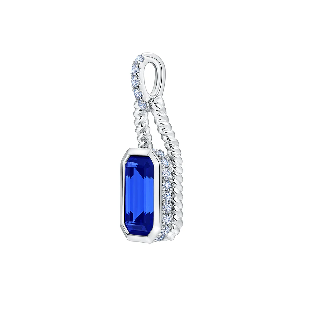 Blue Sapphire Pendant - Image 2