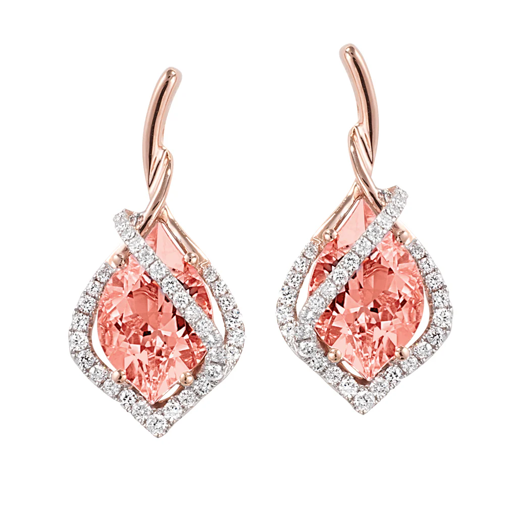Champagne Sapphire Earrings