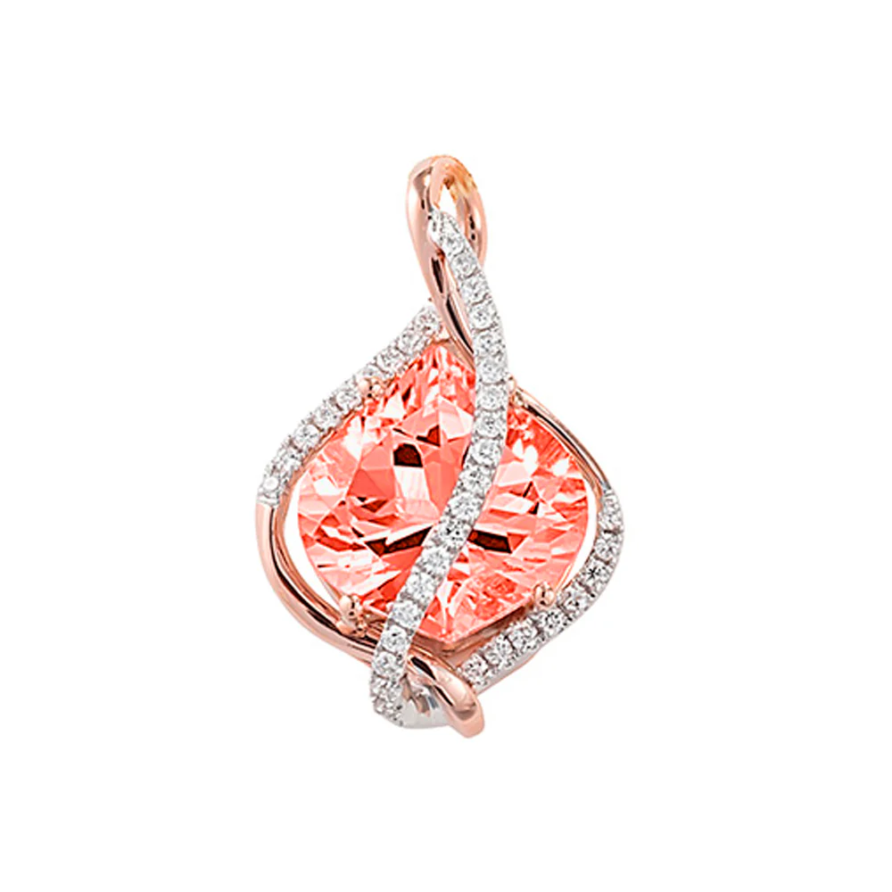 Champagne Sapphire Pendant-CP3890RCS