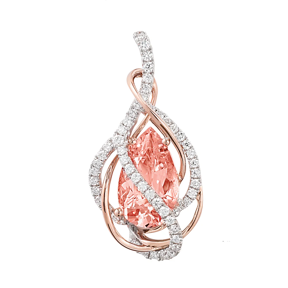 Champagne Sapphire Pendant-CP3904RCS