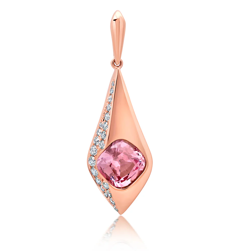 Champagne Sapphire Pendant