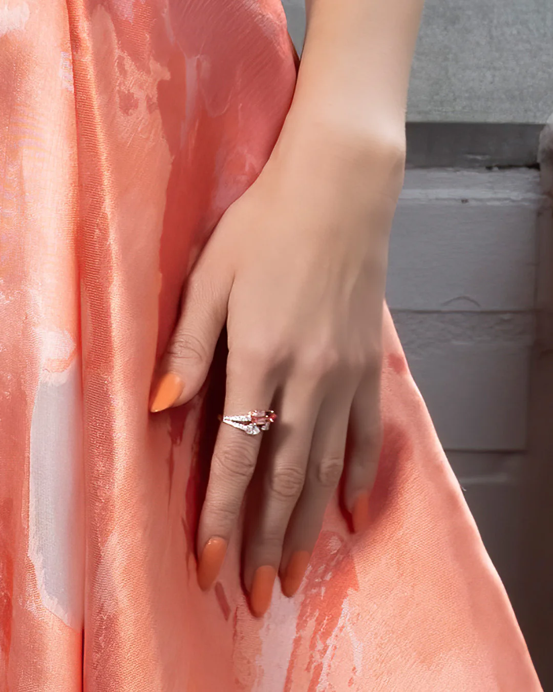Champagne Sapphire Ring - Image 2