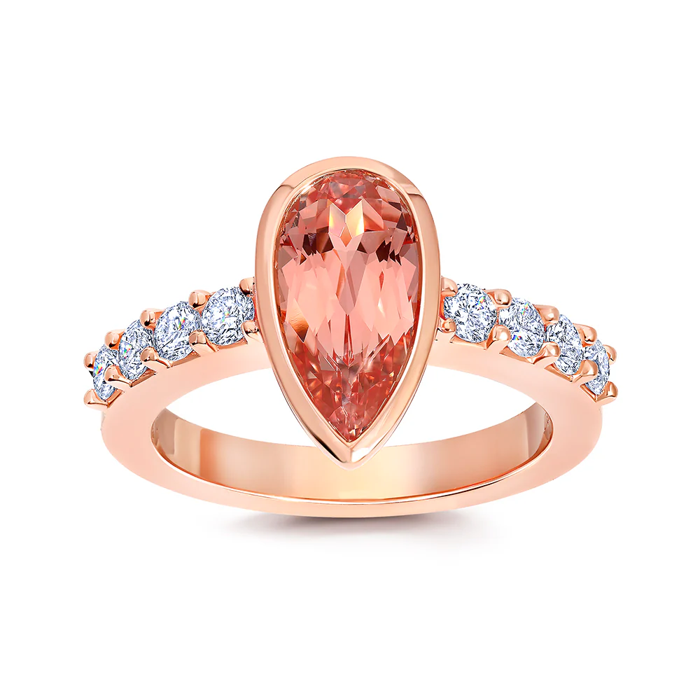 Champagne Sapphire Ring