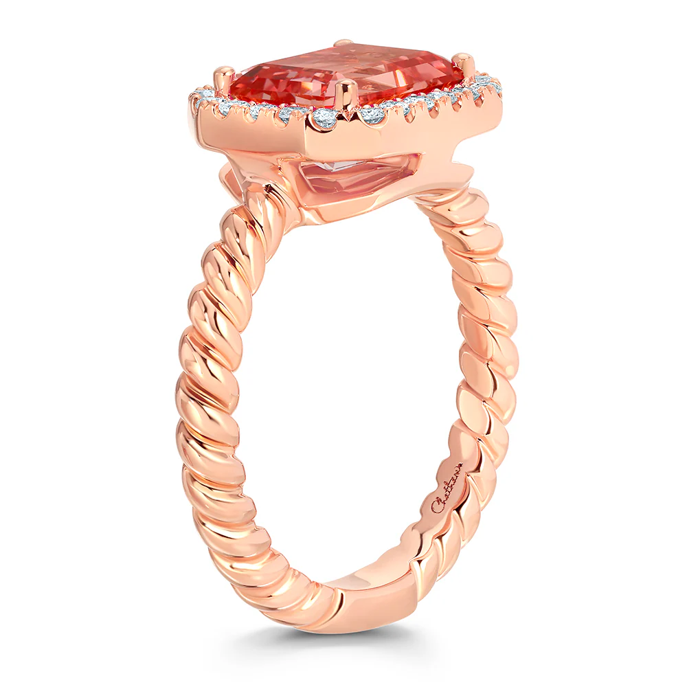 Champagne Sapphire Ring - Image 3