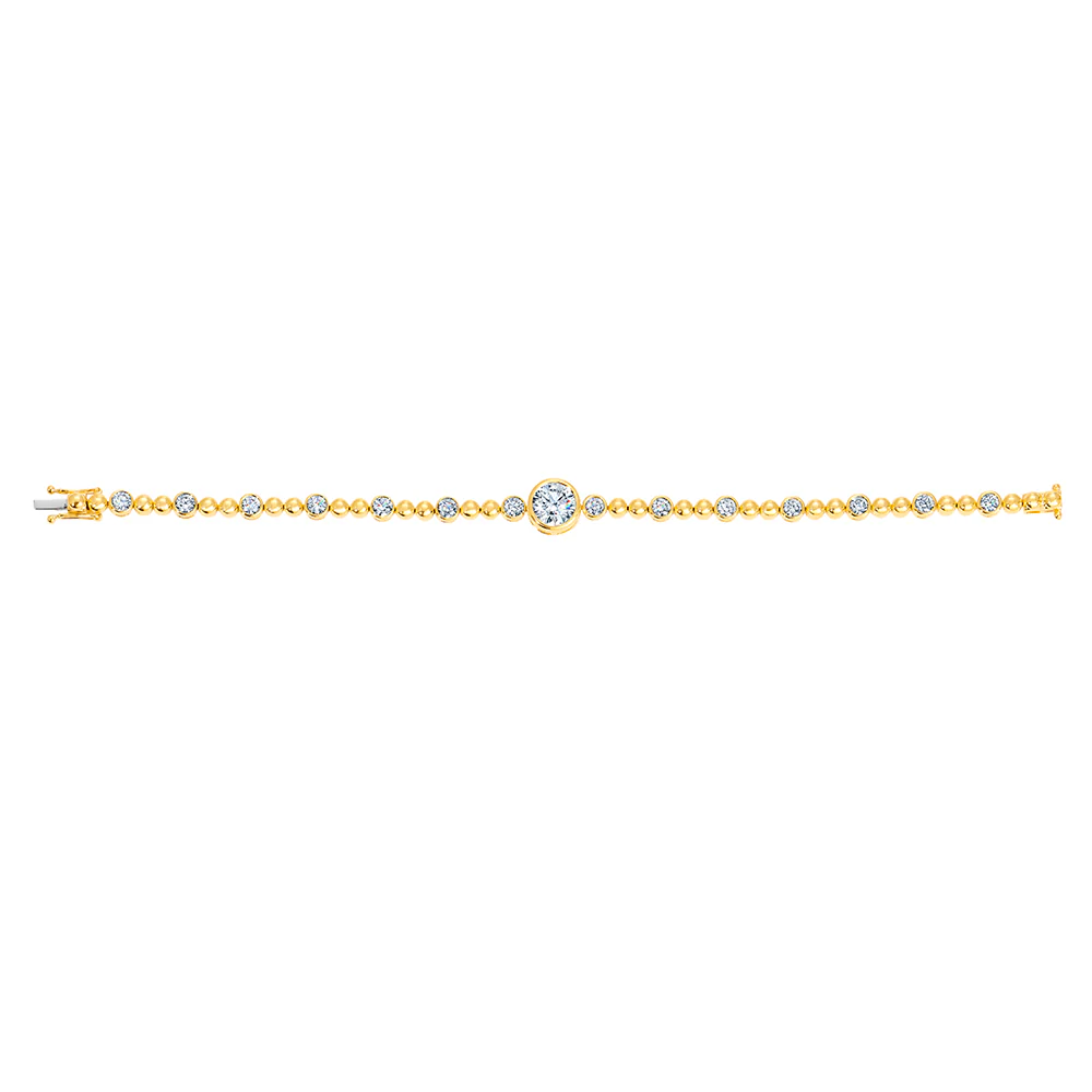 Diamond Bezel Tennis Bracelet - Image 2