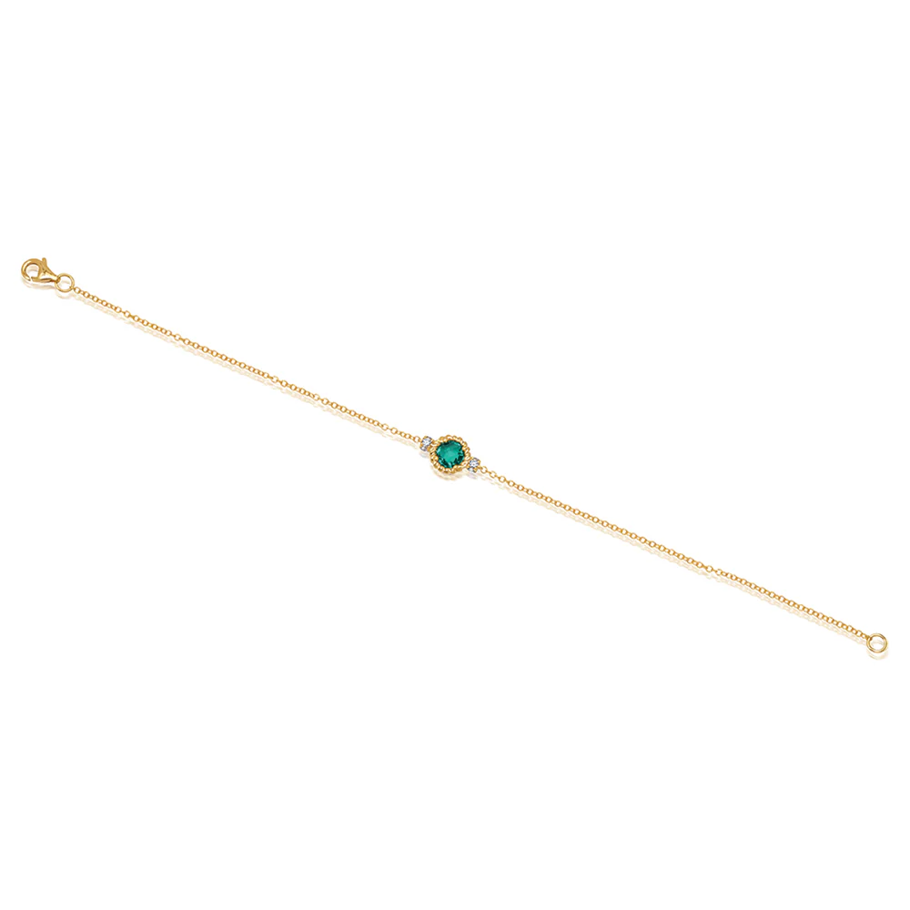 Emerald Chain Bracelet - Image 2