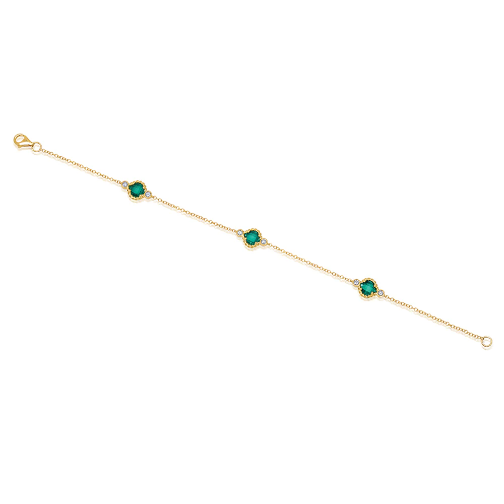 Emerald Chain Bracelet - Image 2