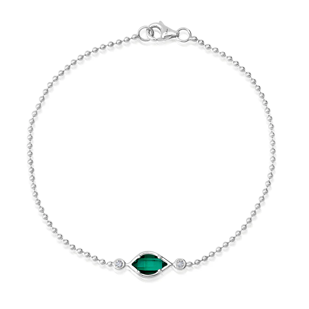Emerald Chain Bracelet