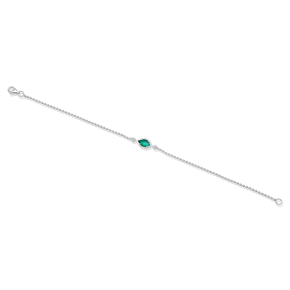 Emerald Chain Bracelet - Image 2