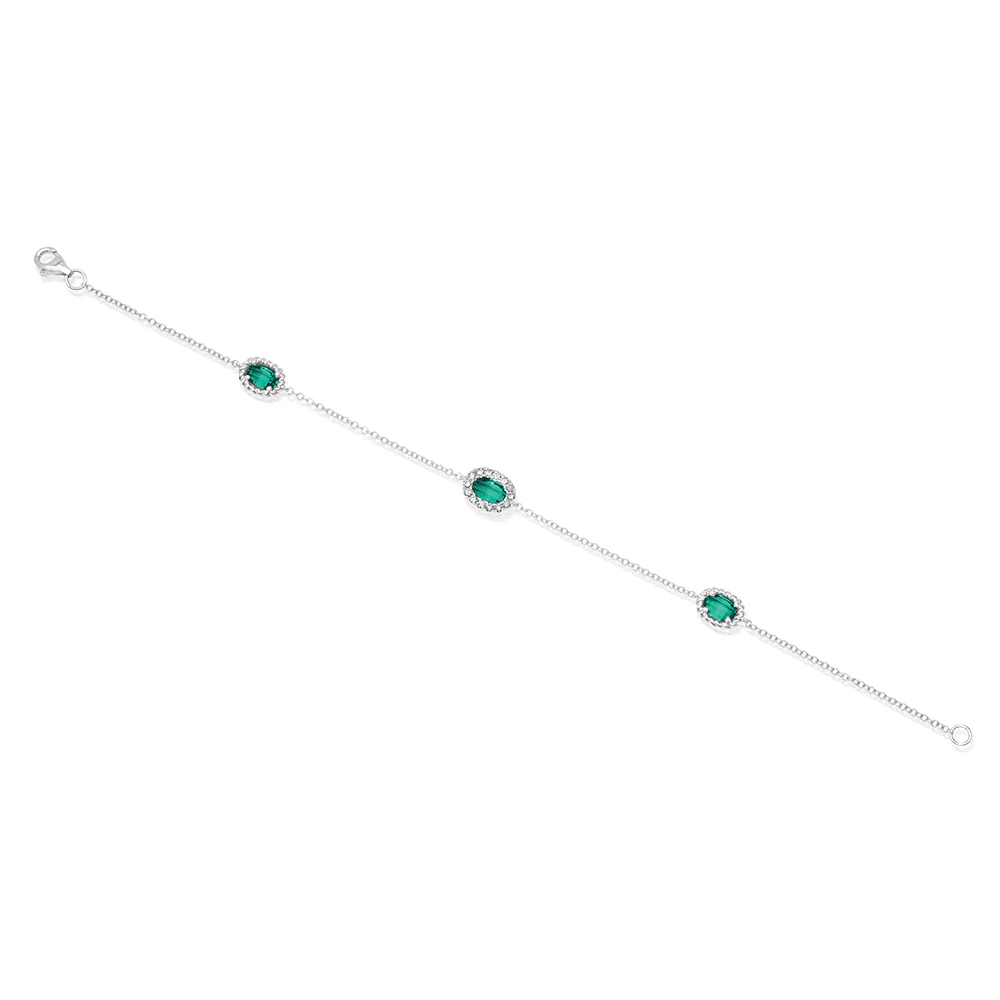Emerald Chain Bracelet - Image 2