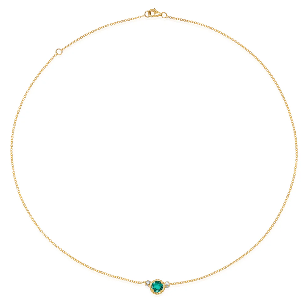 Emerald Chain Necklace - Image 2