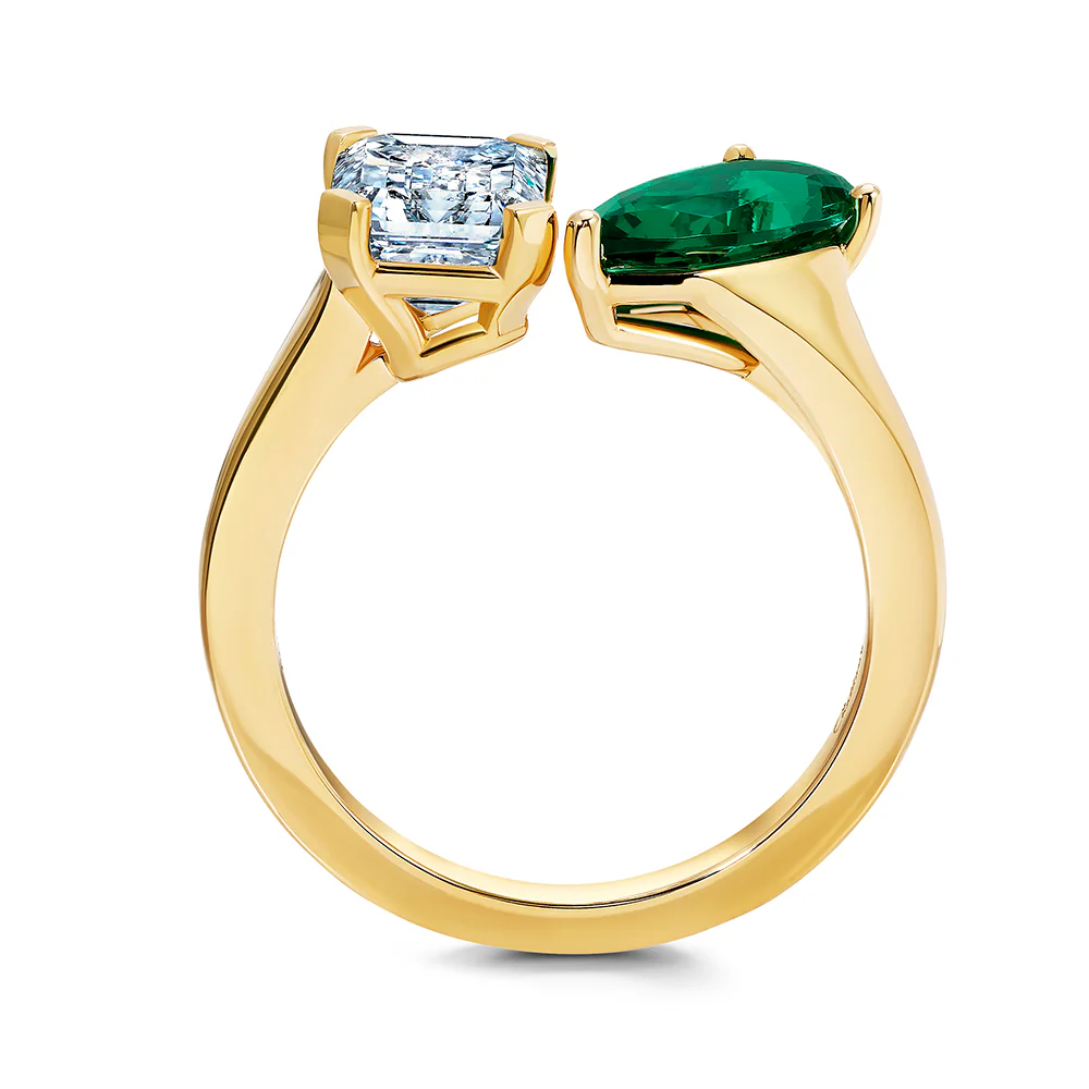 Emerald & Diamond Ring - Image 2