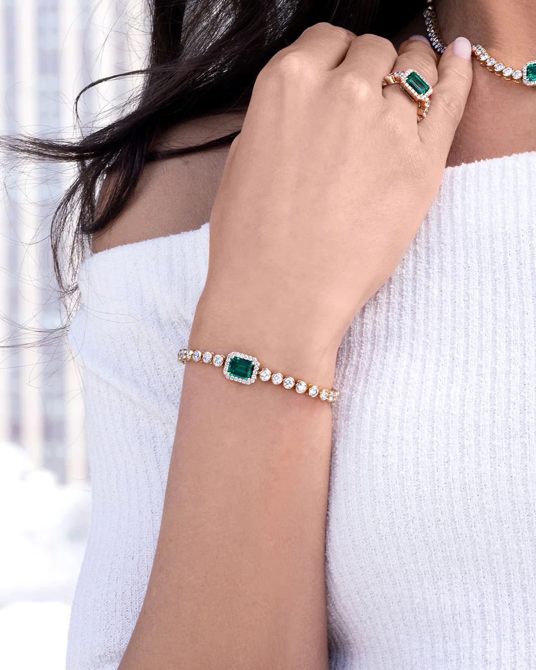 Emerald Tennis Bracelet - Image 3