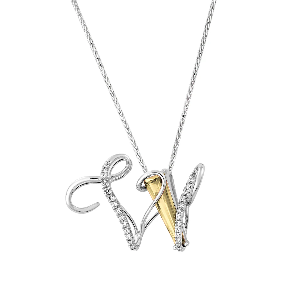 Initial Pendant Letter W - Image 11