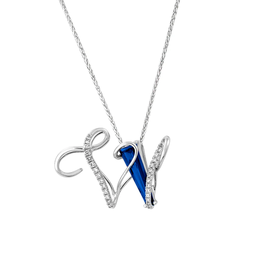 Initial Pendant Letter W - Image 3