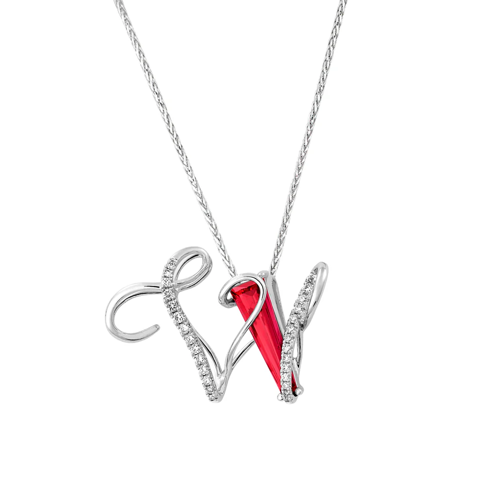 Initial Pendant Letter W - Image 7