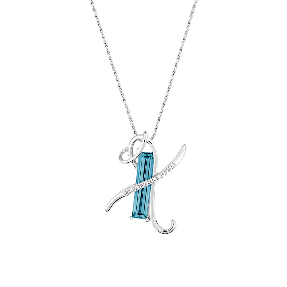 Initial Pendant Letter X - Image 2