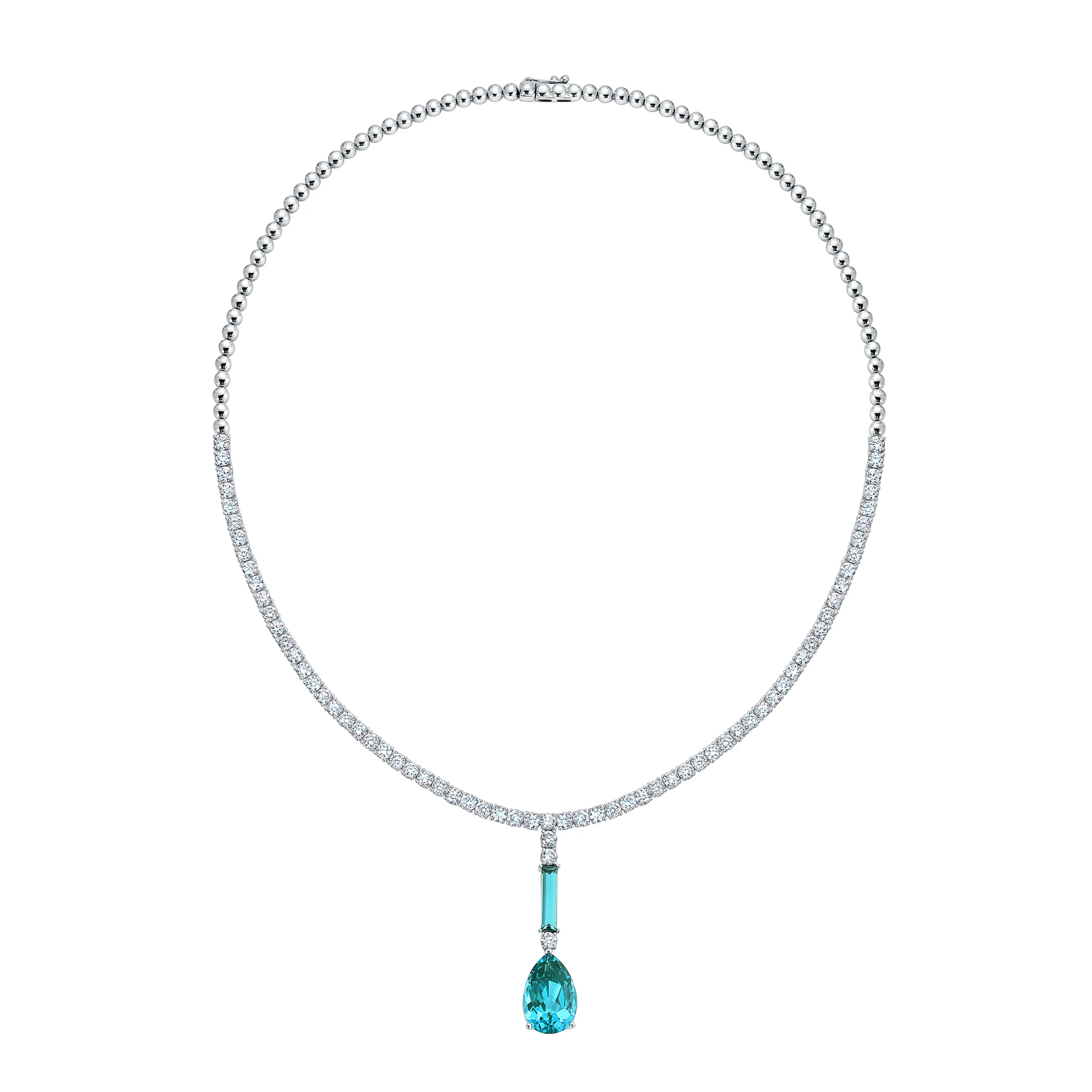 Paraiba Colored Spinel Necklace