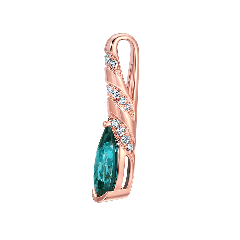 Paraiba Colored Spinel Pendant - Image 2