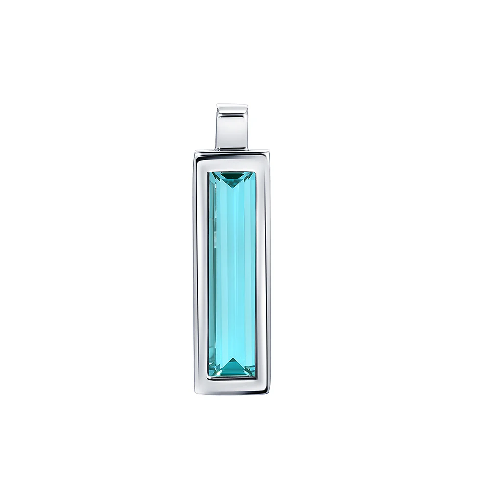 Paraiba Colored Spinel Pendant - Image 2