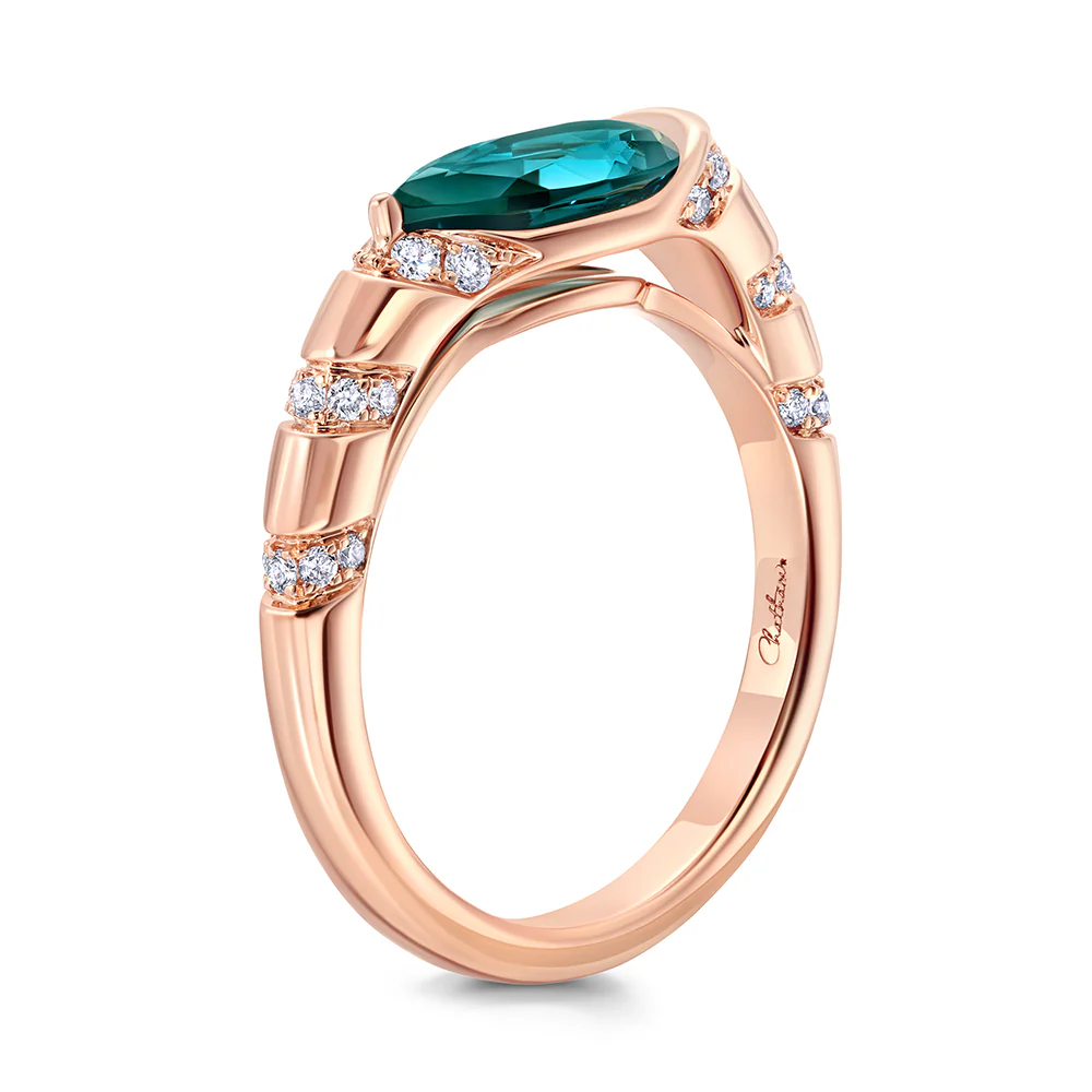 Paraiba Colored Spinel Ring - Image 3