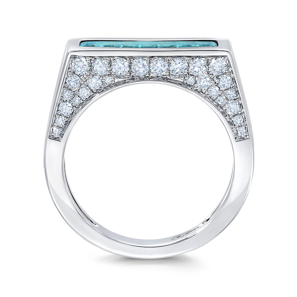 Paraiba Colored Spinel Ring - Image 2