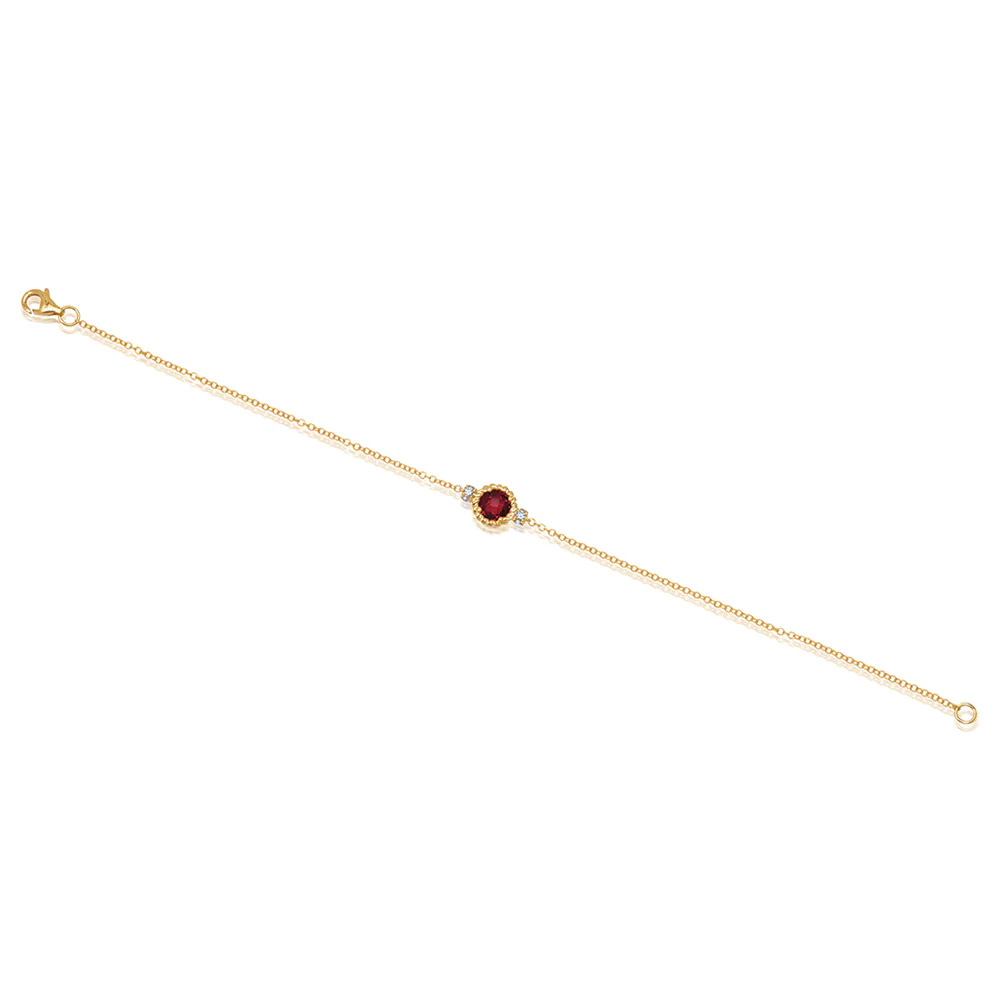 Ruby Chain Bracelet - Image 2