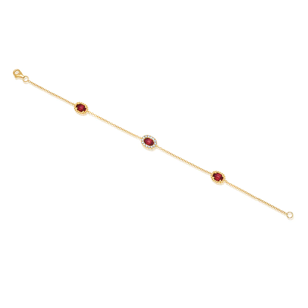 Ruby Chain Bracelet - Image 2