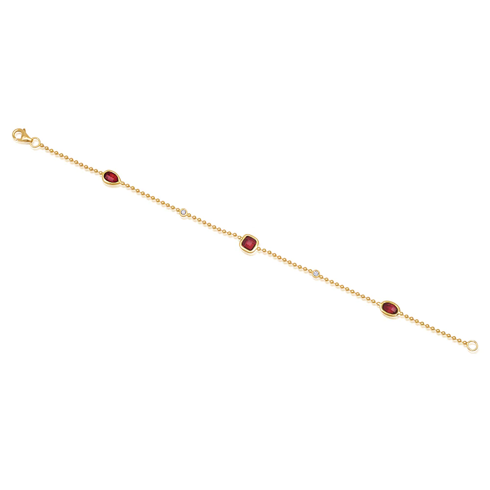 Ruby Chain Bracelet - Image 2