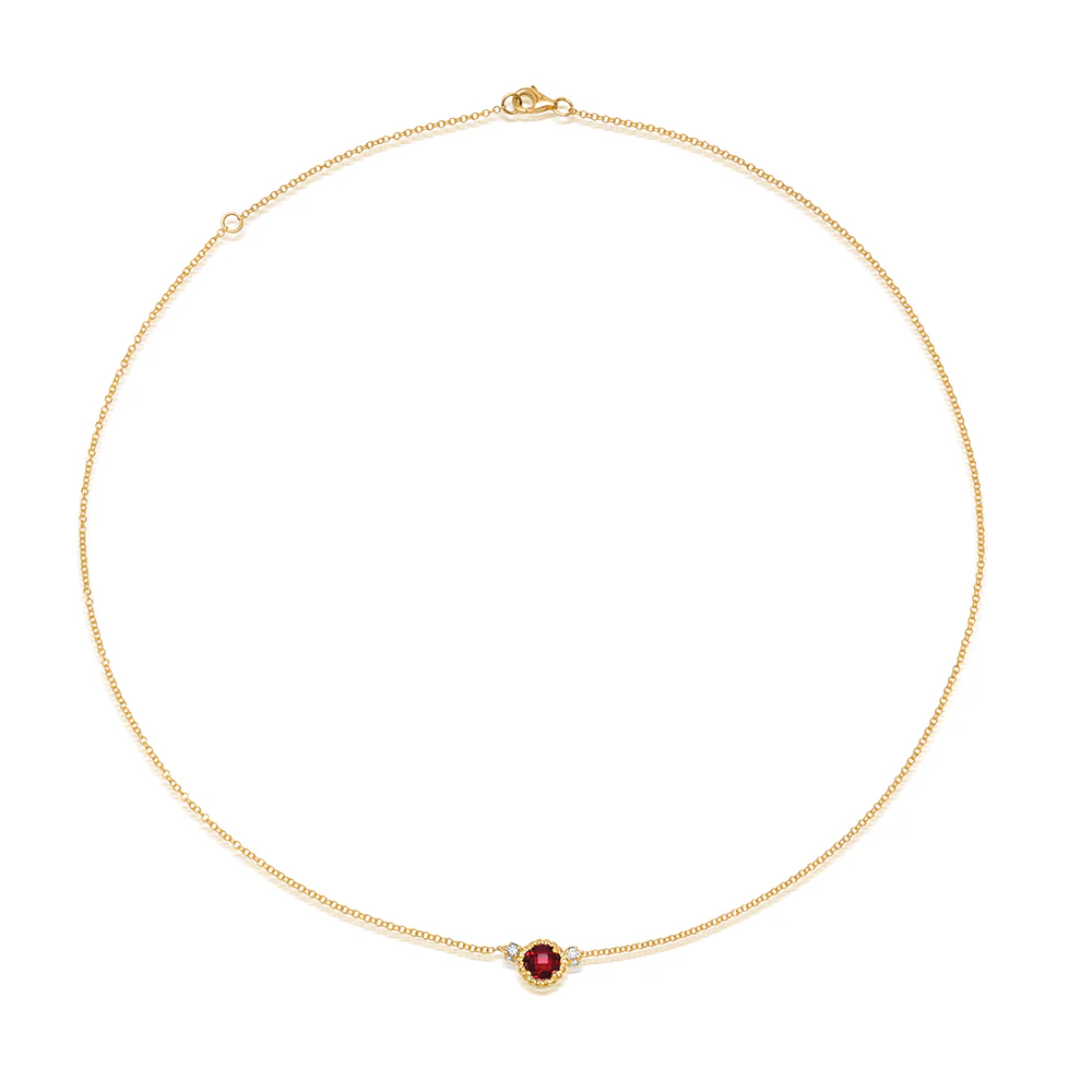 Ruby Chain Necklace - Image 2